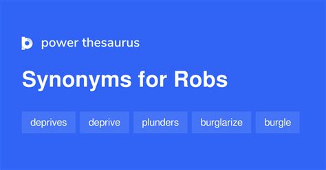 synonym for robs